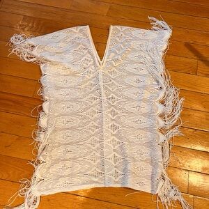 Miguelina size small sample Crochet Fringe Cover-Up